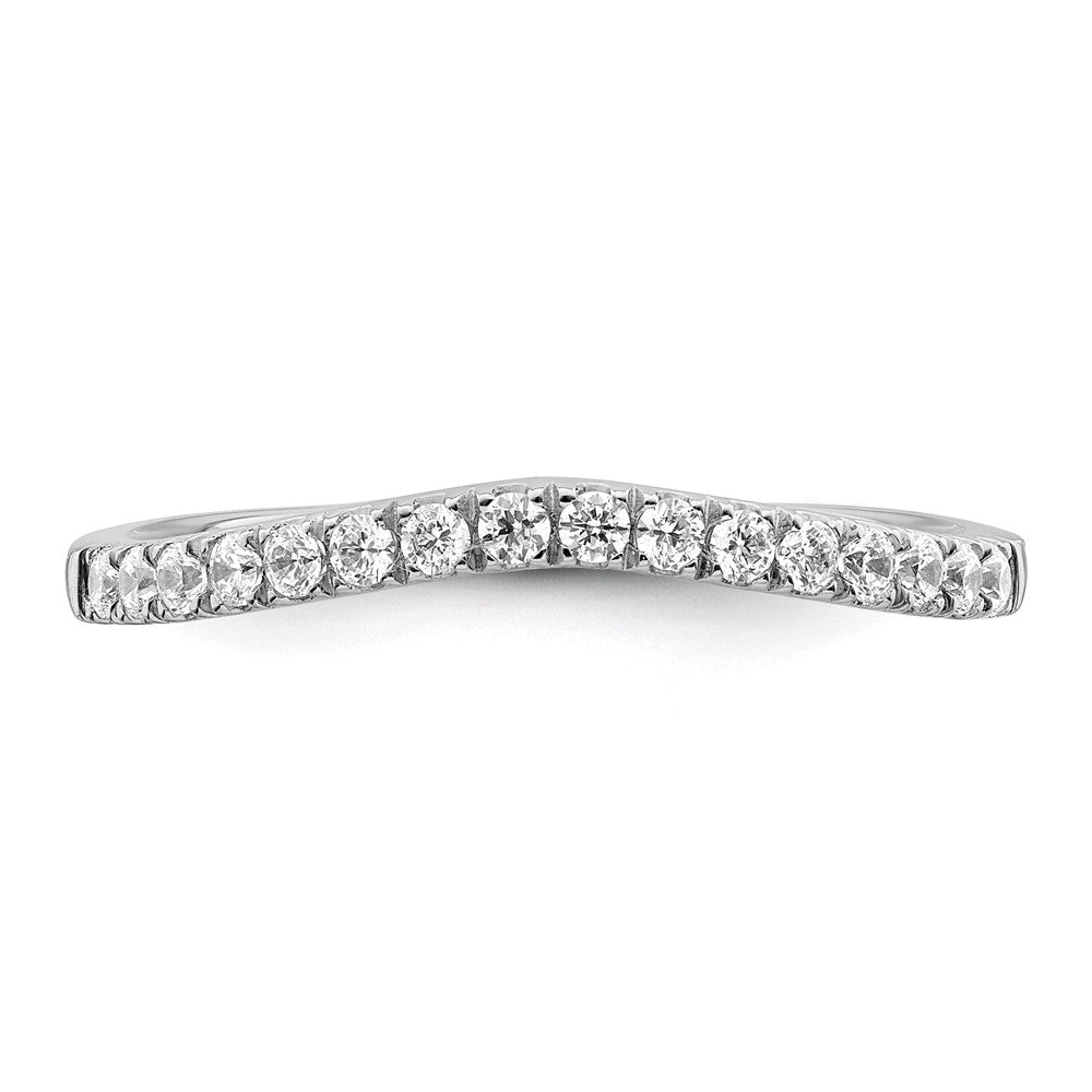 True Origin 14K White Gold 1/2 carat Lab Grown Diamond VS+ F+ Set of Two Complete Wedding Bands
