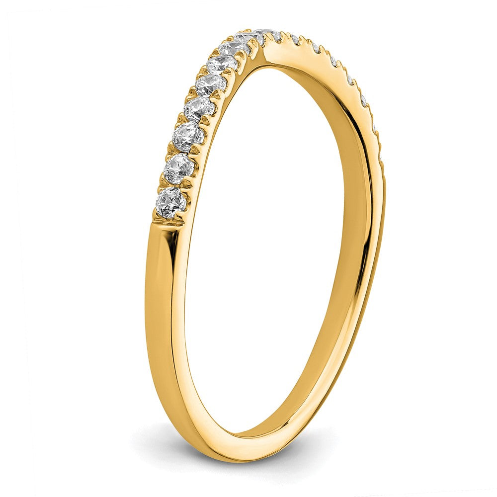 True Origin 14K Yellow Gold 1/2 carat Lab Grown Diamond VS+ F+ Set of Two Complete Wedding Bands