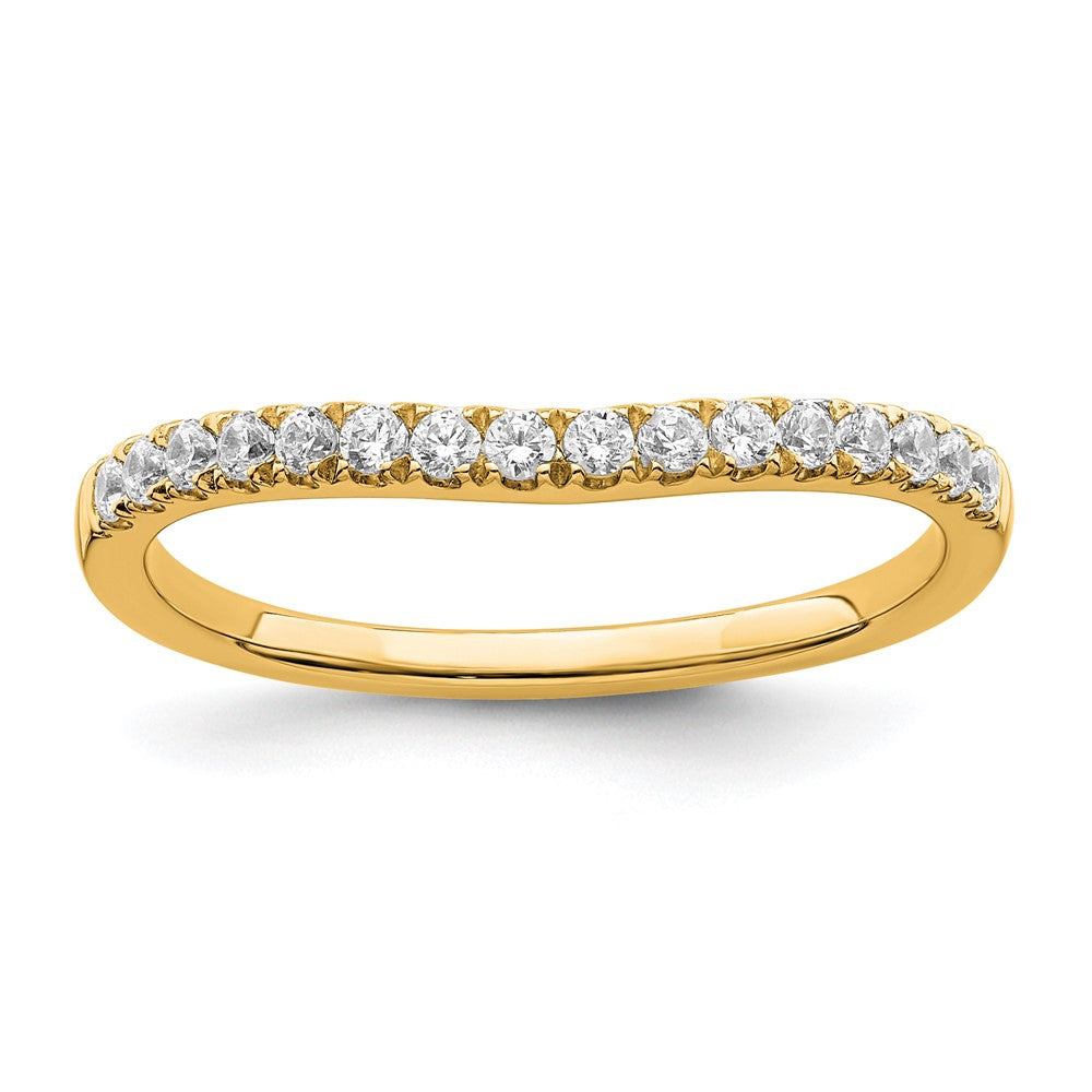 True Origin 14K Yellow Gold 1/2 carat Lab Grown Diamond VS+ F+ Set of Two Complete Wedding Bands