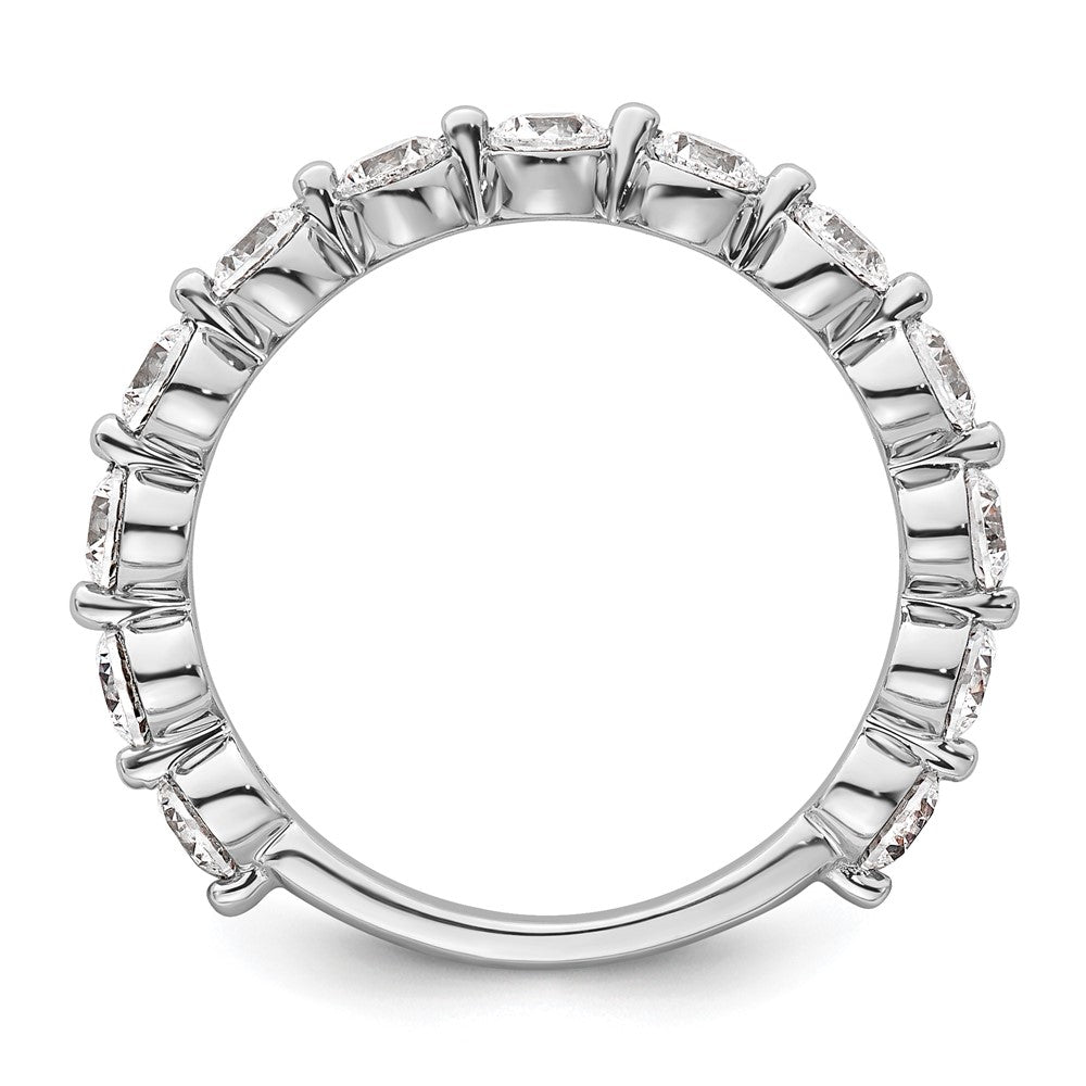 True Origin 14K White Gold 1 1/2 carat Lab Grown Diamond VS+ F+ Complete Round Thirteen Stone Ring