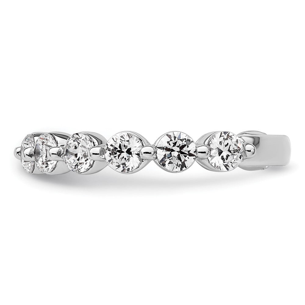 True Origin 14K White Gold 1 1/2 carat Lab Grown Diamond VS+ F+ Complete Round Thirteen Stone Ring
