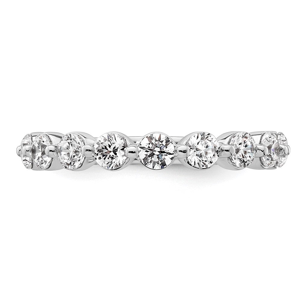 True Origin 14K White Gold 1 1/2 carat Lab Grown Diamond VS+ F+ Complete Round Thirteen Stone Ring