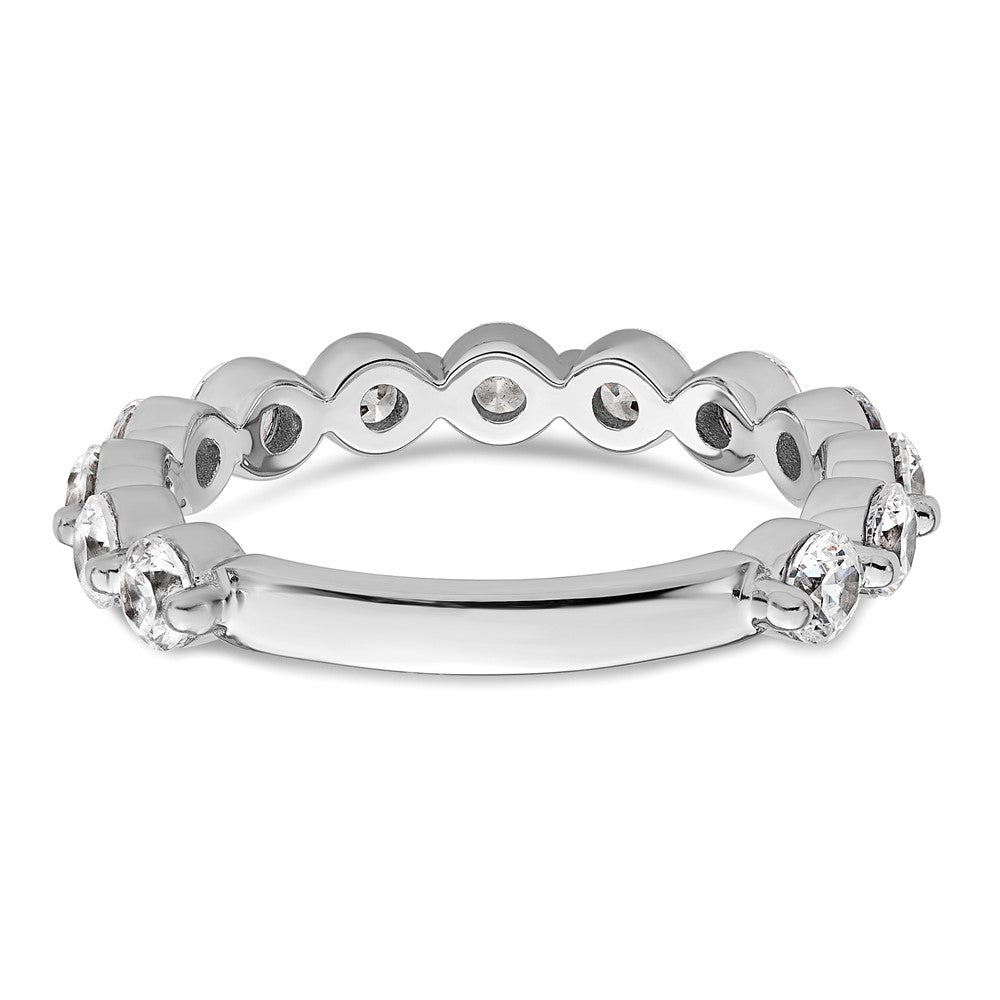 True Origin 14K White Gold 1 1/2 carat Lab Grown Diamond VS+ F+ Complete Round Thirteen Stone Ring