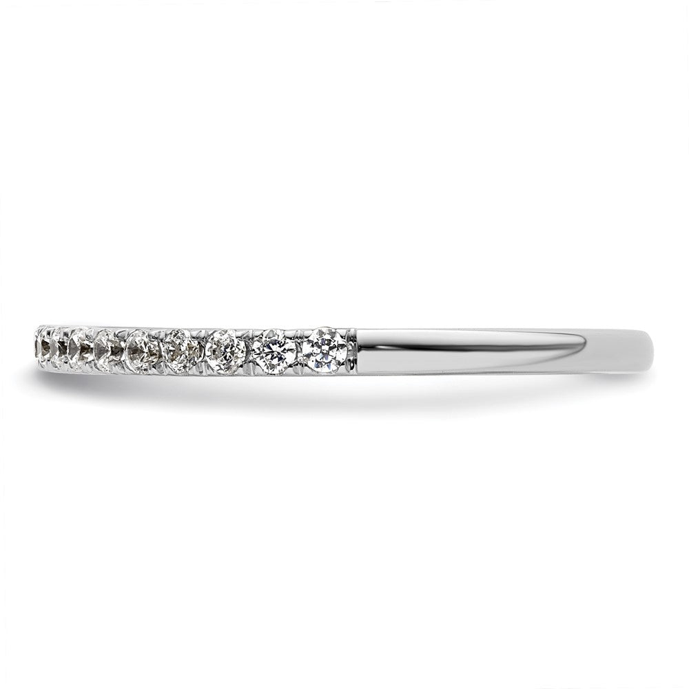 14k White Gold 1/4 carat Diamond Complete Wedding Band