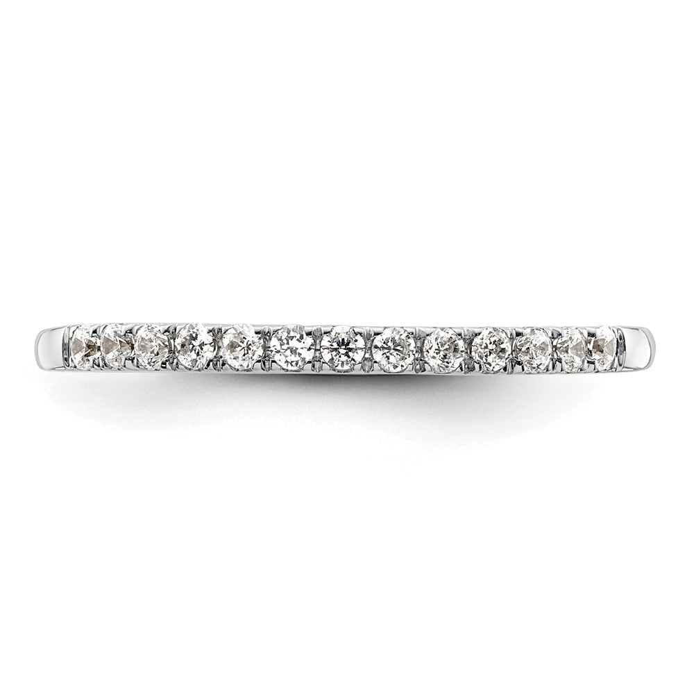 14k White Gold 1/4 carat Diamond Complete Wedding Band