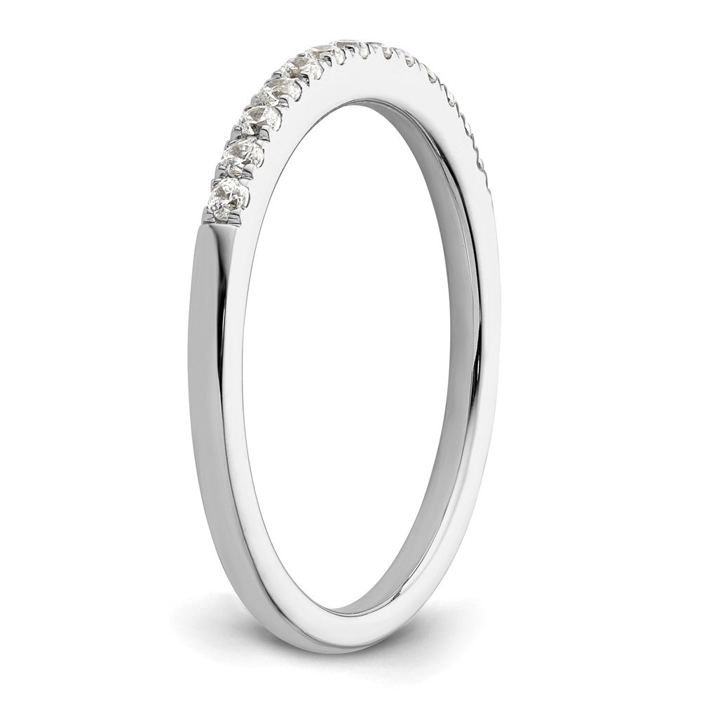 14k White Gold 1/4 carat Diamond Complete Wedding Band