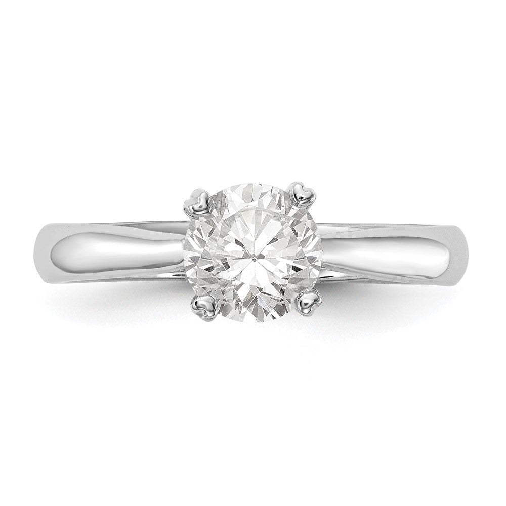 True Origin 14k White Gold 3/4 carat Lab Grown Diamond VS/SI+ G+ Round Solitaire Engagement Ring
