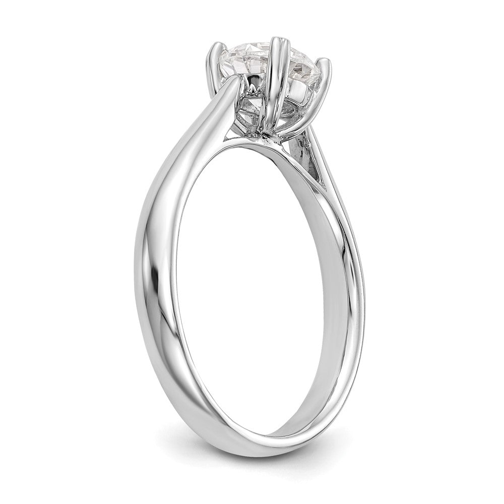 True Origin 14k White Gold 1/3 carat Certified Complete Lab Grown Diamond VS+ F+ Round Solitaire Engagement Ring