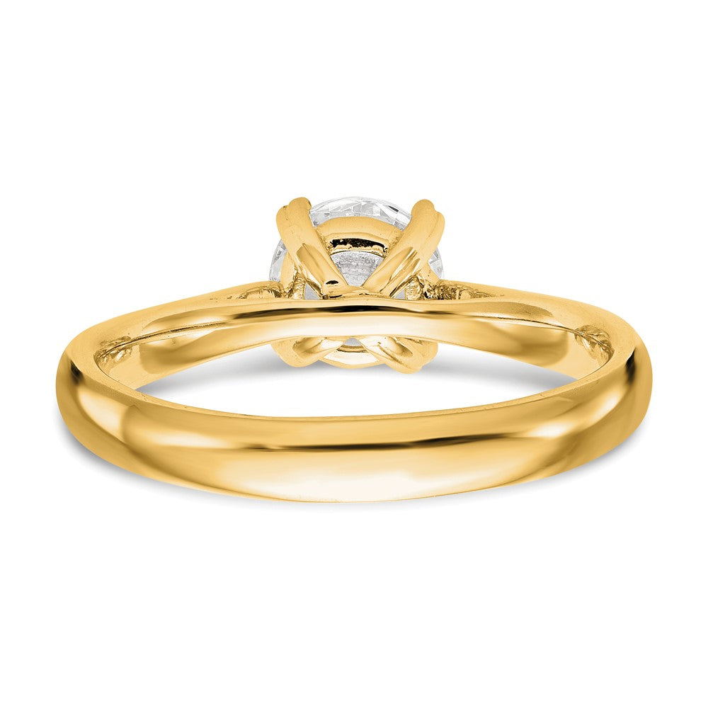 True Origin 14k 1/2 carat Certified Complete Lab Grown Diamond VS+ F+ Round Solitaire Engagement Ring
