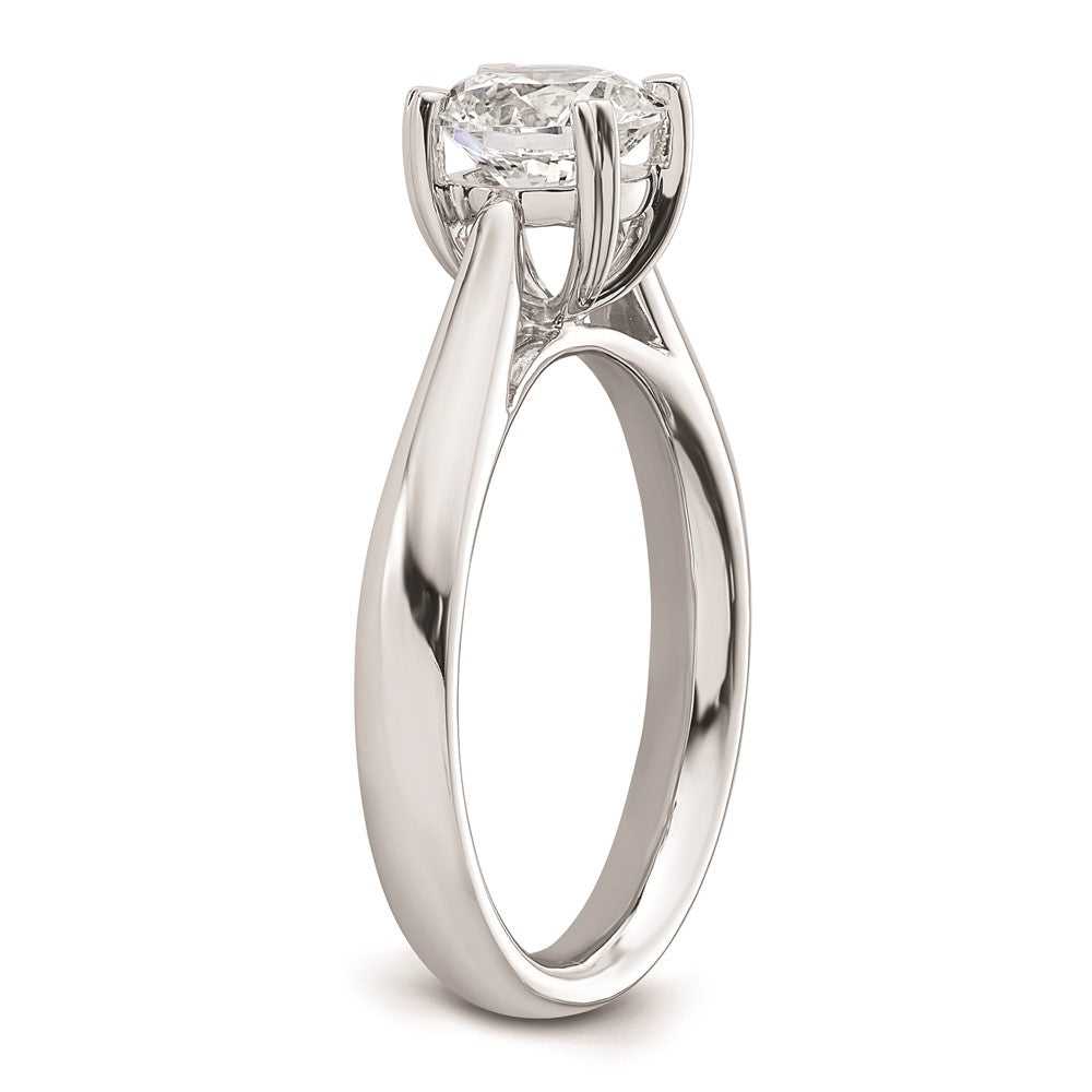 14k White Gold 1.25 carat (7.00 mm) 4-Prong Round Solitaire Engagement Ring Mounting