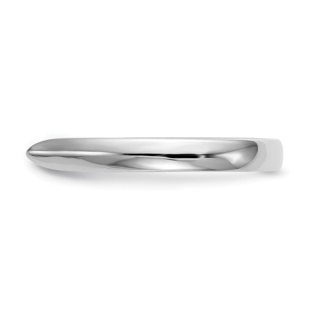 14k White Gold Peg Set 3.5mm Solitaire Engagement Ring Mounting