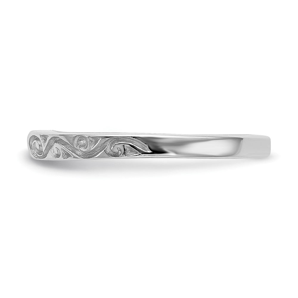 14k White Gold Peg Set Vintage Solitaire Engagement Ring Mounting