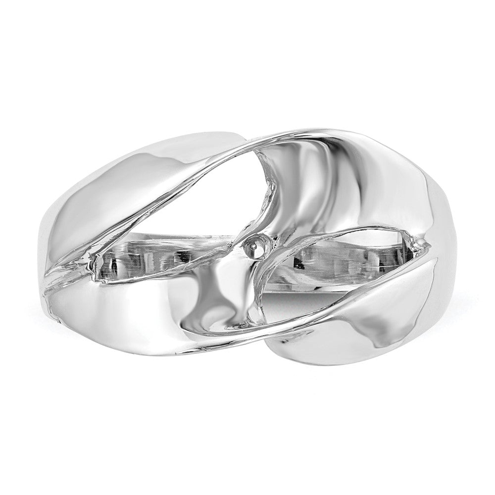 14k White Gold Peg Set Solitaire Engagement Ring Mounting