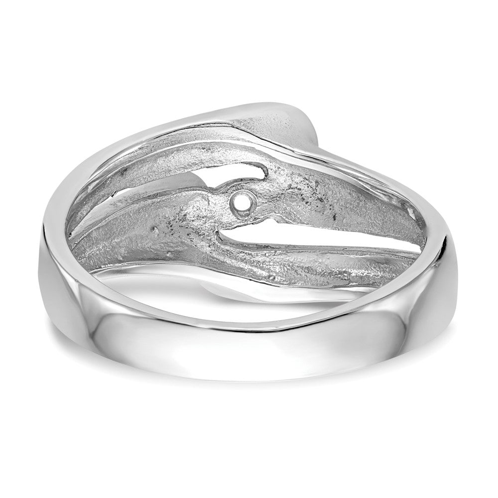 14k White Gold Peg Set Solitaire Engagement Ring Mounting