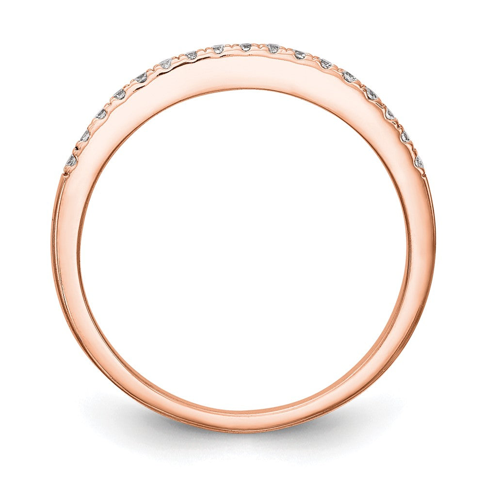 14K Rose Gold Lab Grown Diamond VS/SI+ G+ Wedding Band