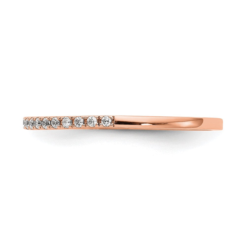 14K Rose Gold Lab Grown Diamond VS/SI+ G+ Wedding Band