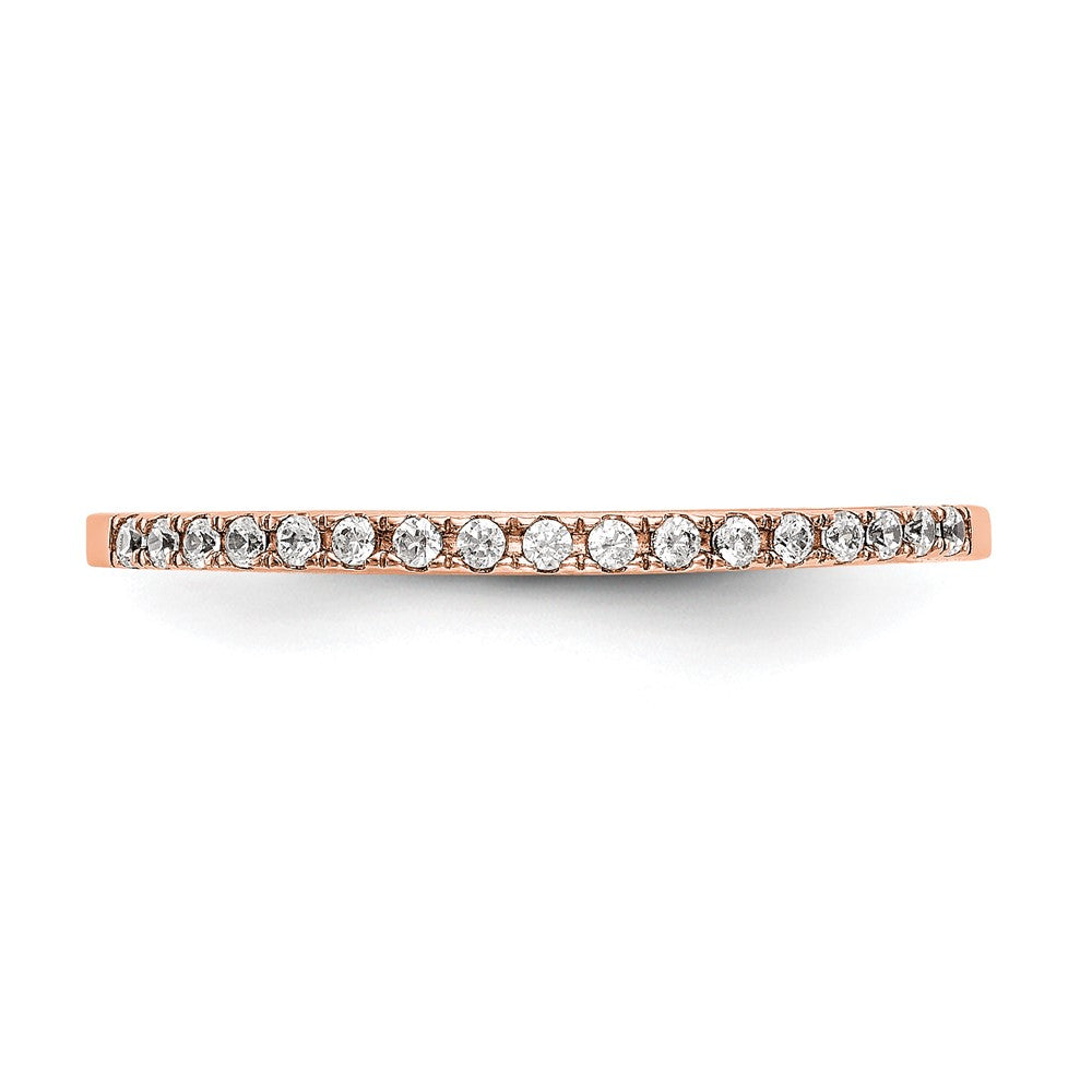 14K Rose Gold Lab Grown Diamond VS/SI+ G+ Wedding Band