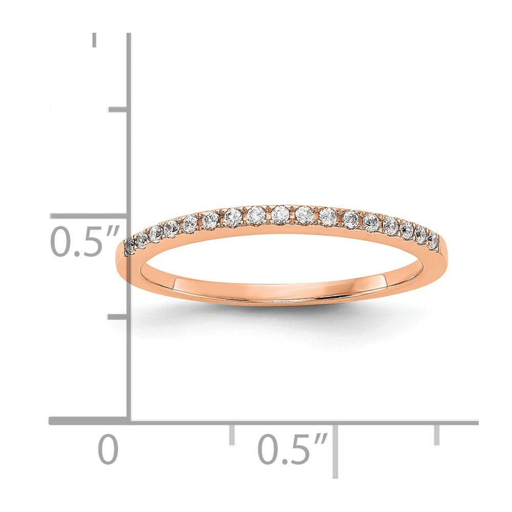 14K Rose Gold Lab Grown Diamond VS/SI+ G+ Wedding Band
