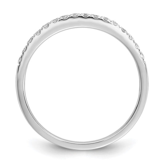 14k White Gold 1/4 carat Lab Grown Diamond VS/SI+ G+ Complete Size 7 Wedding Band