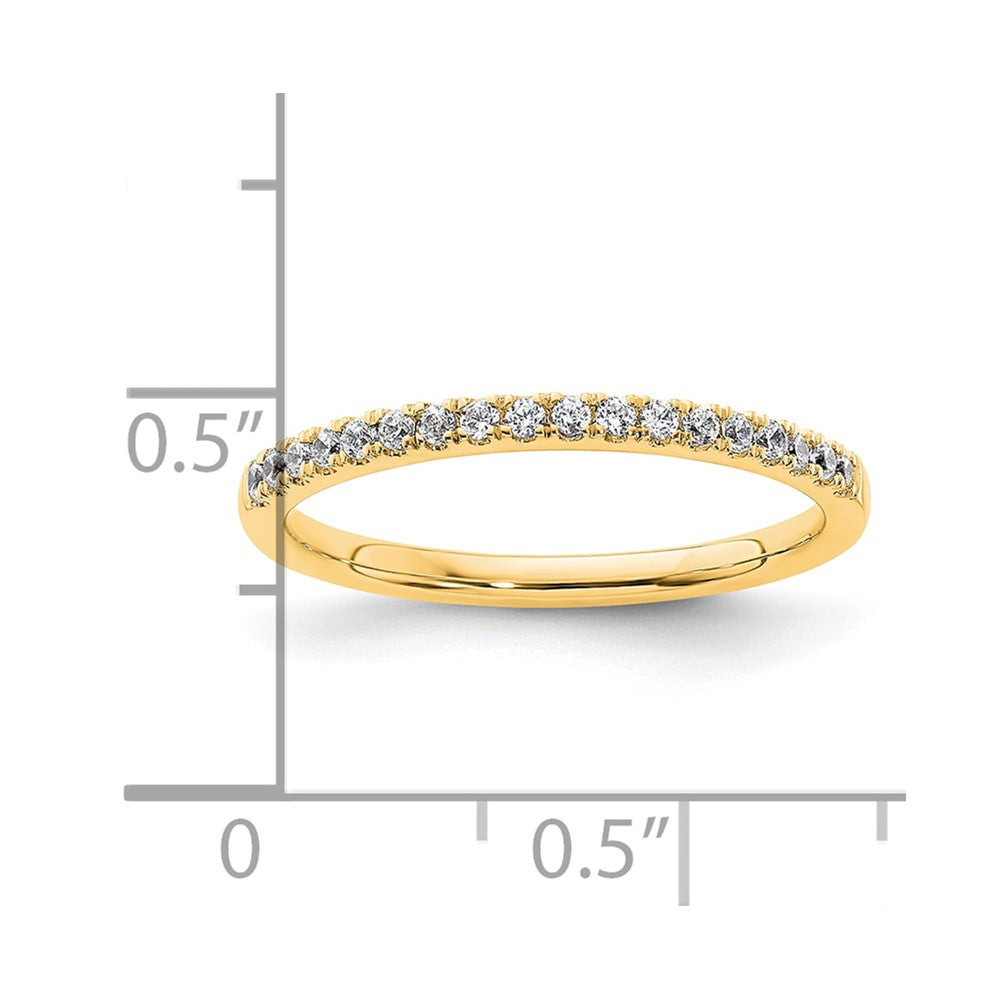 14k Diamond Wedding Band