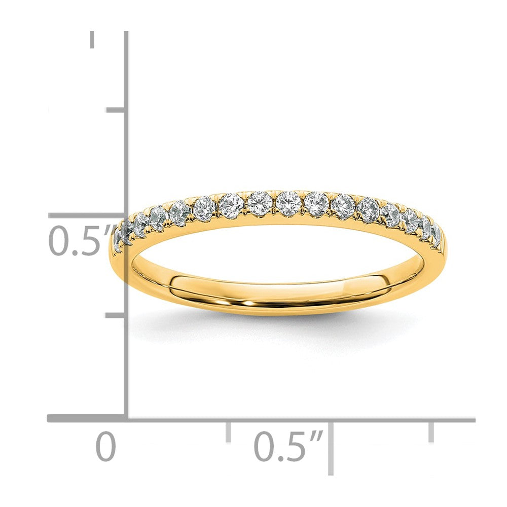 14k Yellow Gold Diamond Wedding Band