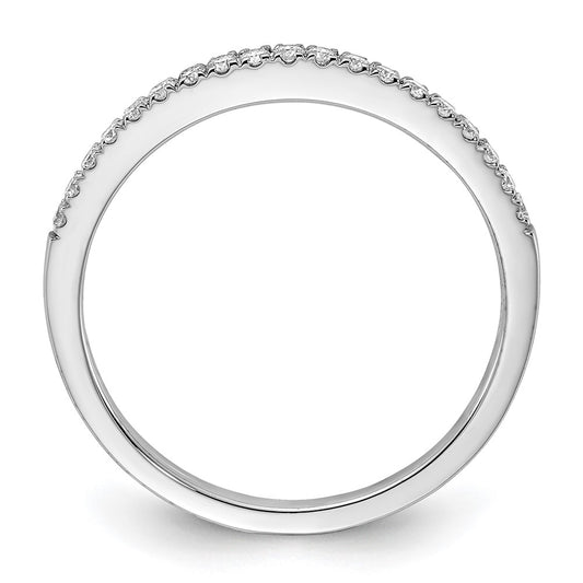 14k White Gold 1/5 carat Lab Grown Diamond VS/SI+ G+ Complete Wedding Band