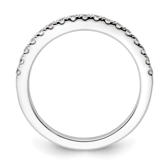 14K White Gold 3/8 carat Complete Diamond Wedding Band