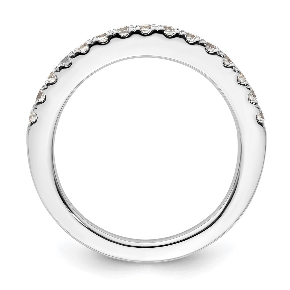 14k White Gold 1/2 carat Lab Grown Diamond VS/SI+ G+ Complete Wedding Band