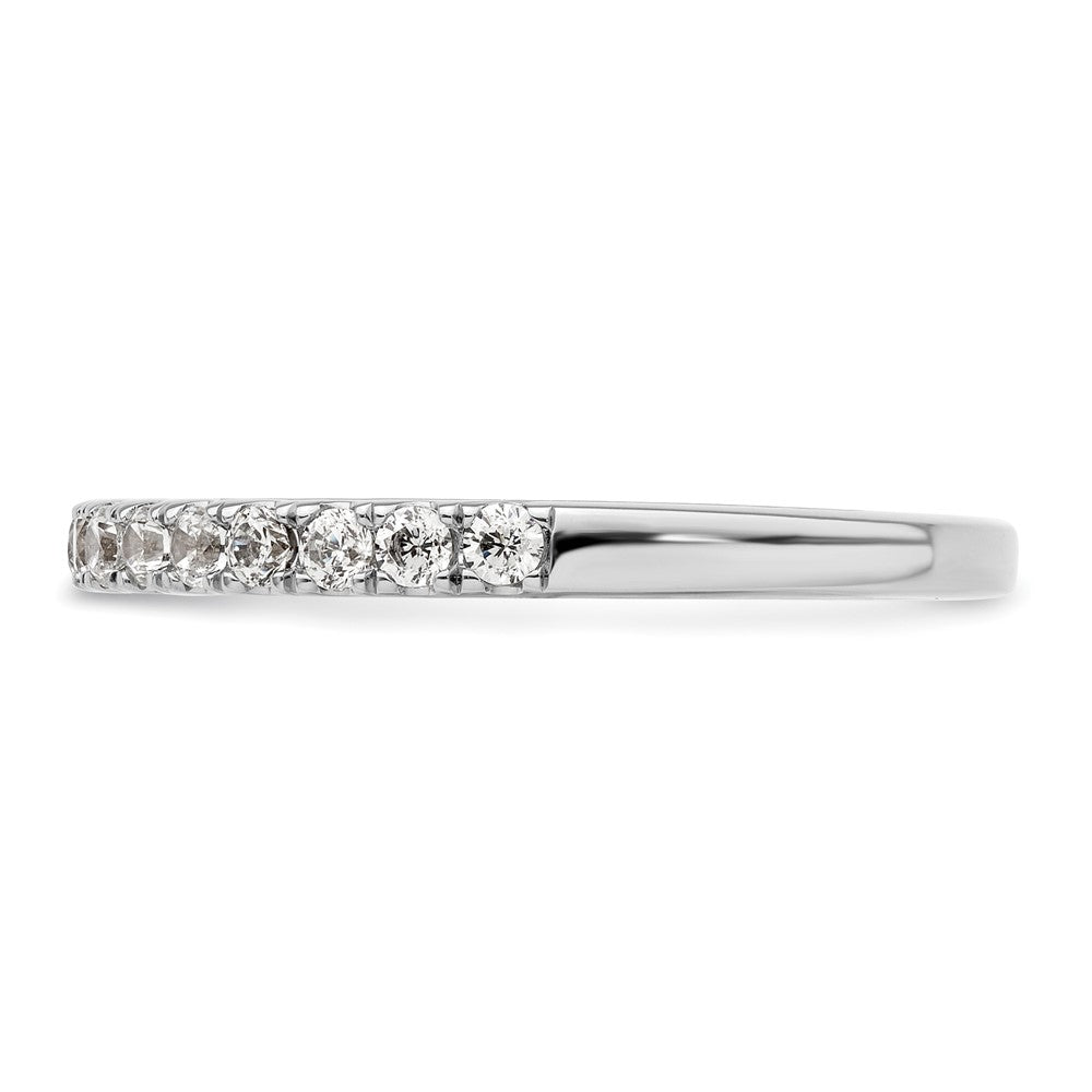 14k White Gold 1/2 carat Lab Grown Diamond VS/SI+ G+ Complete Wedding Band
