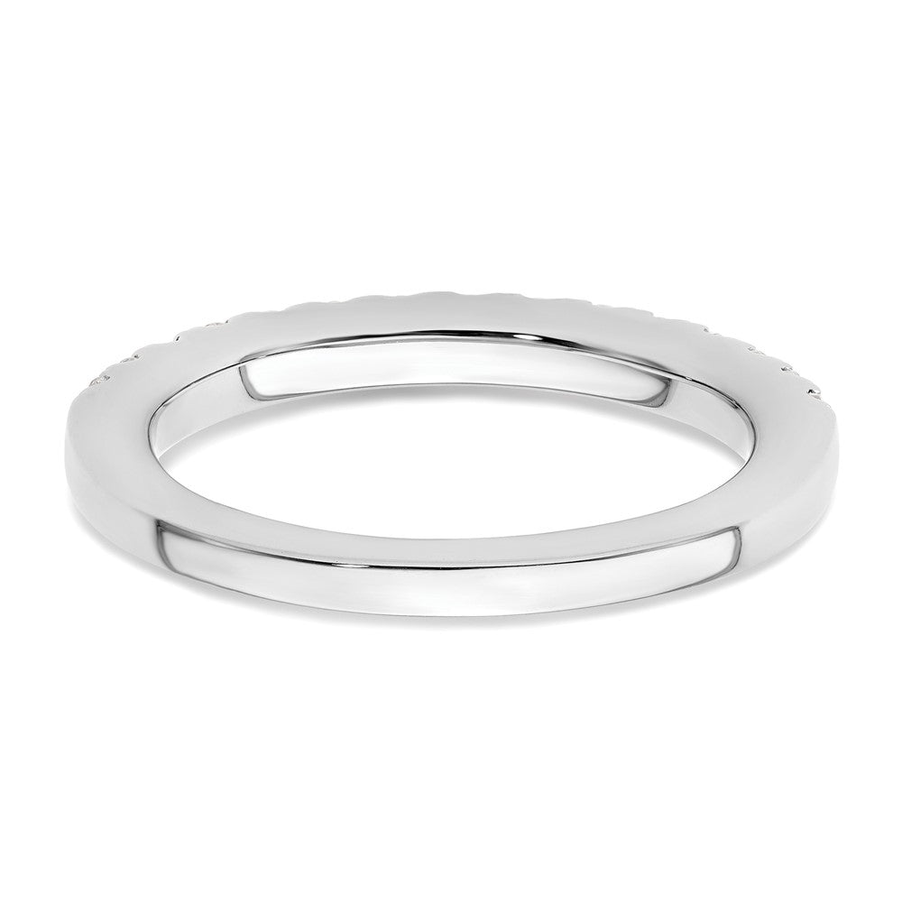 14k White Gold 1/2 carat Lab Grown Diamond VS/SI+ G+ Complete Wedding Band