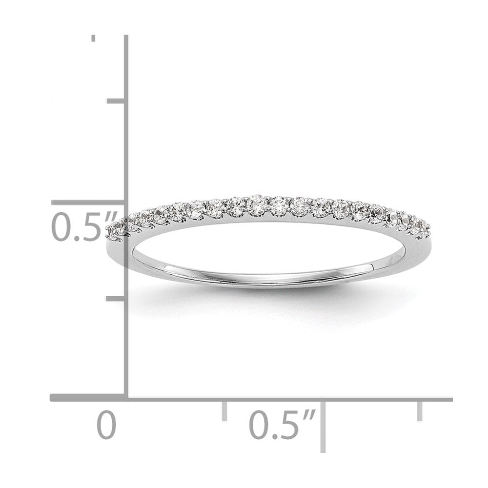 14K White Gold 1/6 carat Diamond Complete Wedding Band