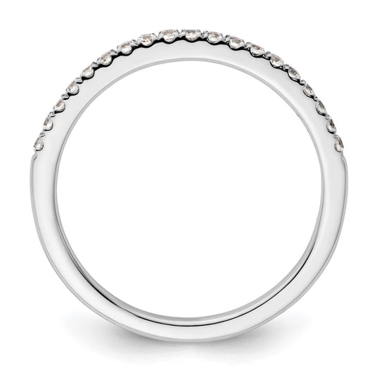 14K White Gold 1/5 carat Complete Diamond Wedding Band