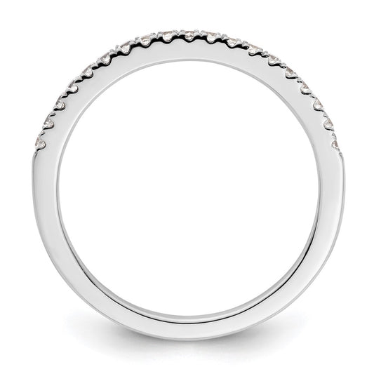 14K White Gold 1/4 carat Complete Diamond Wedding Band