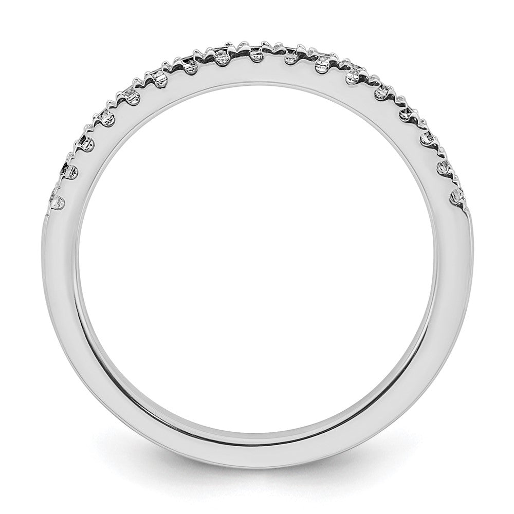 14K White Gold 1/4 carat Complete Diamond Wedding Band