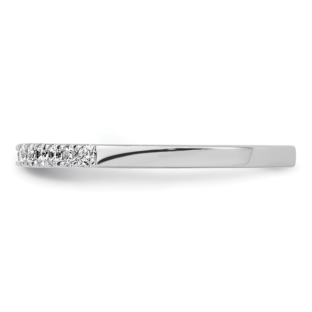 14K White Gold 1/4 carat Complete Diamond Wedding Band