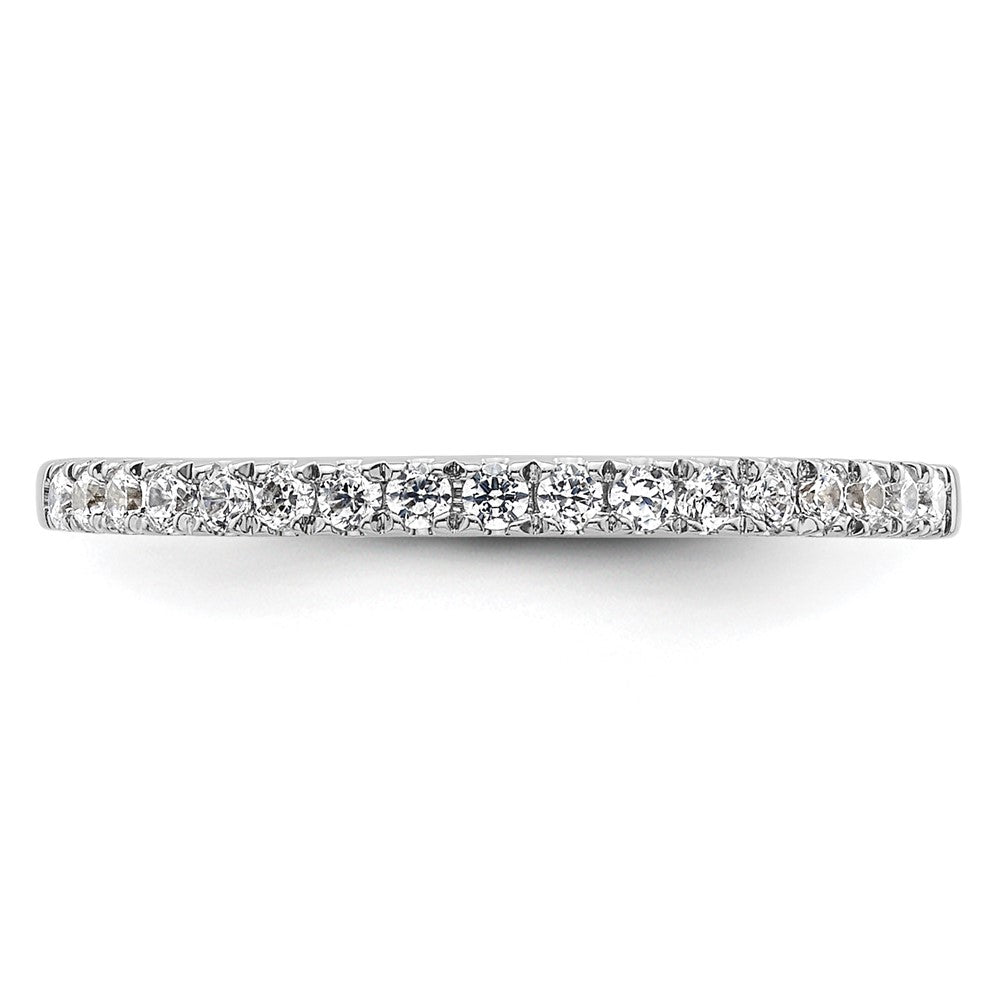 14K White Gold 1/4 carat Complete Diamond Wedding Band