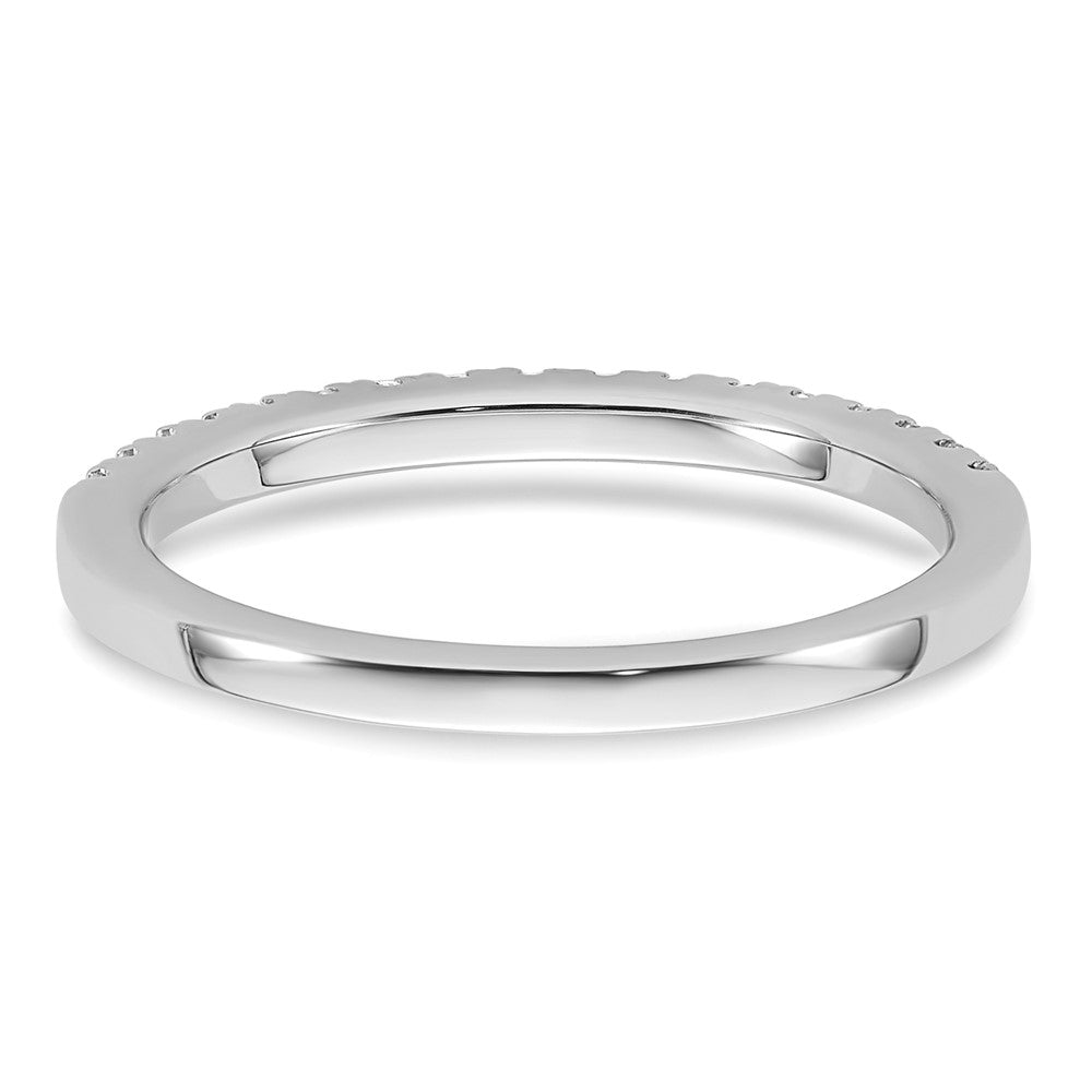 14K White Gold 1/4 carat Complete Diamond Wedding Band