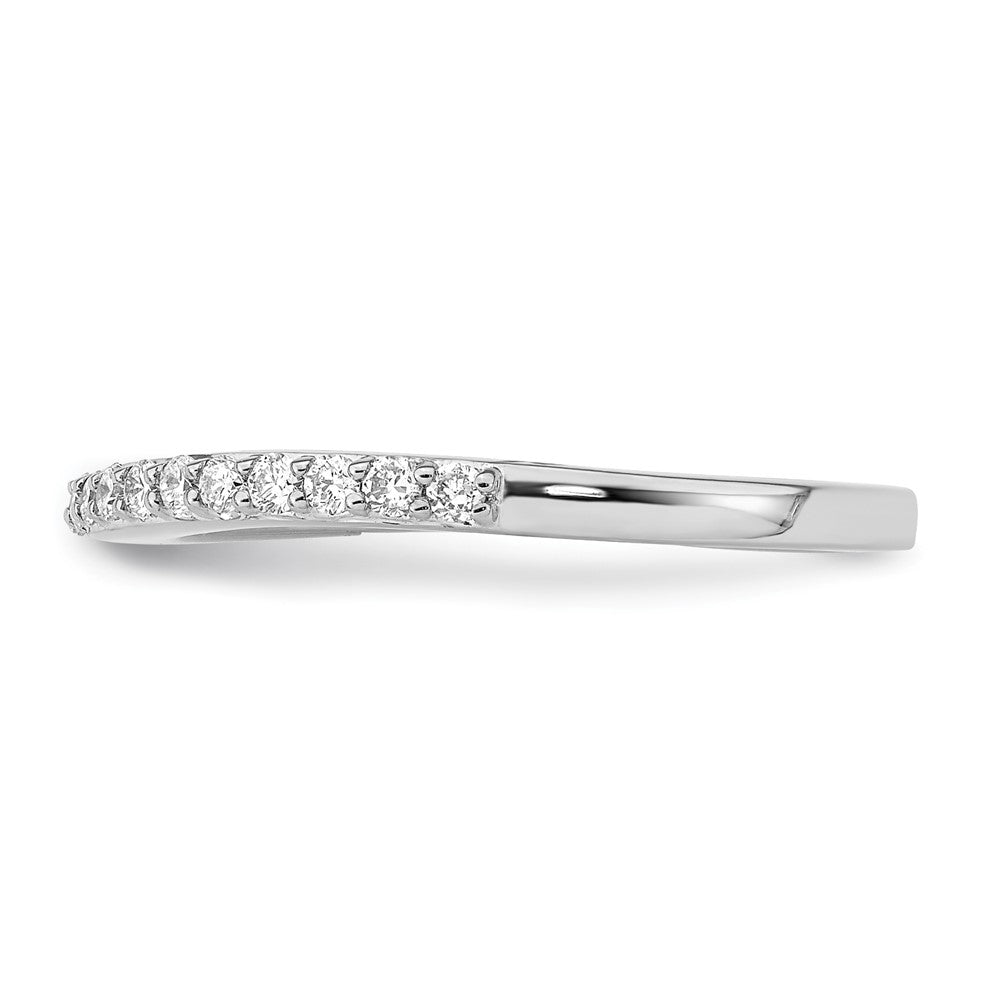 True Origin 14K White Gold 1/3 carat Lab Grown Diamond VS+ F+ Complete Wedding Band