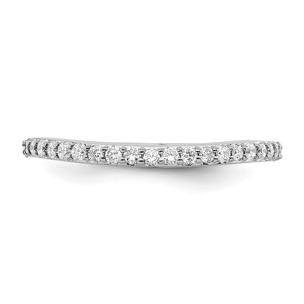 True Origin 14K White Gold 1/3 carat Lab Grown Diamond VS+ F+ Complete Wedding Band