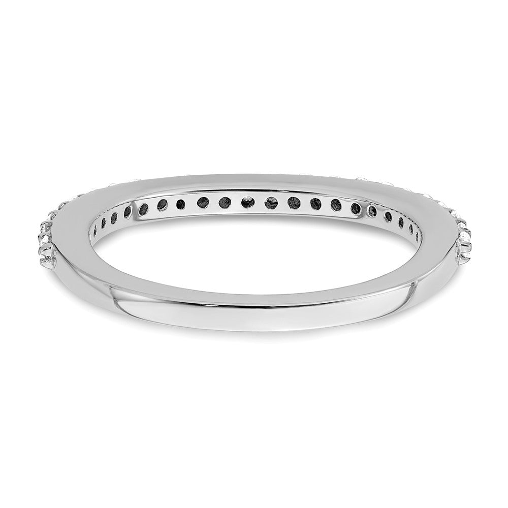 True Origin 14K White Gold 1/3 carat Lab Grown Diamond VS+ F+ Complete Wedding Band