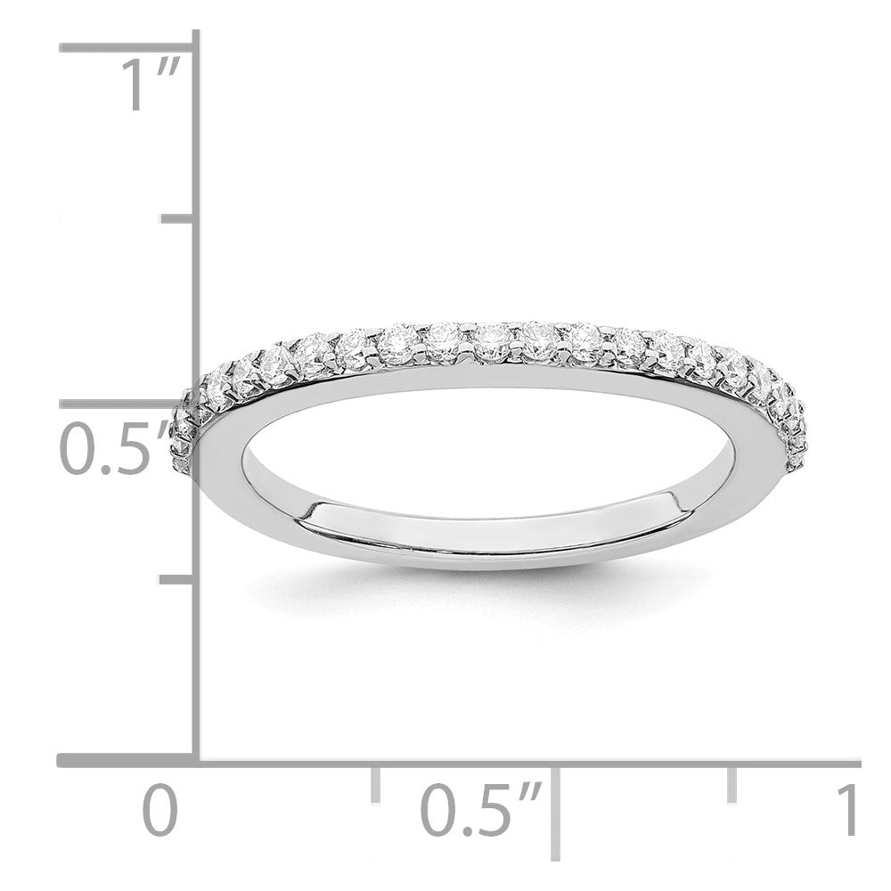 True Origin 14K White Gold 1/3 carat Lab Grown Diamond VS+ F+ Complete Wedding Band