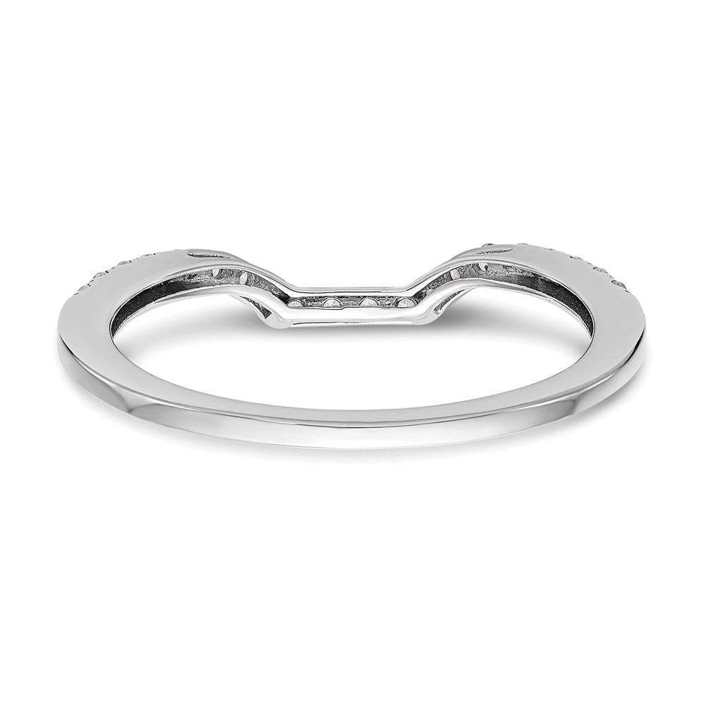 True Origin 14K White Gold 1/5 carat Lab Grown Diamond VS+ F+ Complete Wedding Band