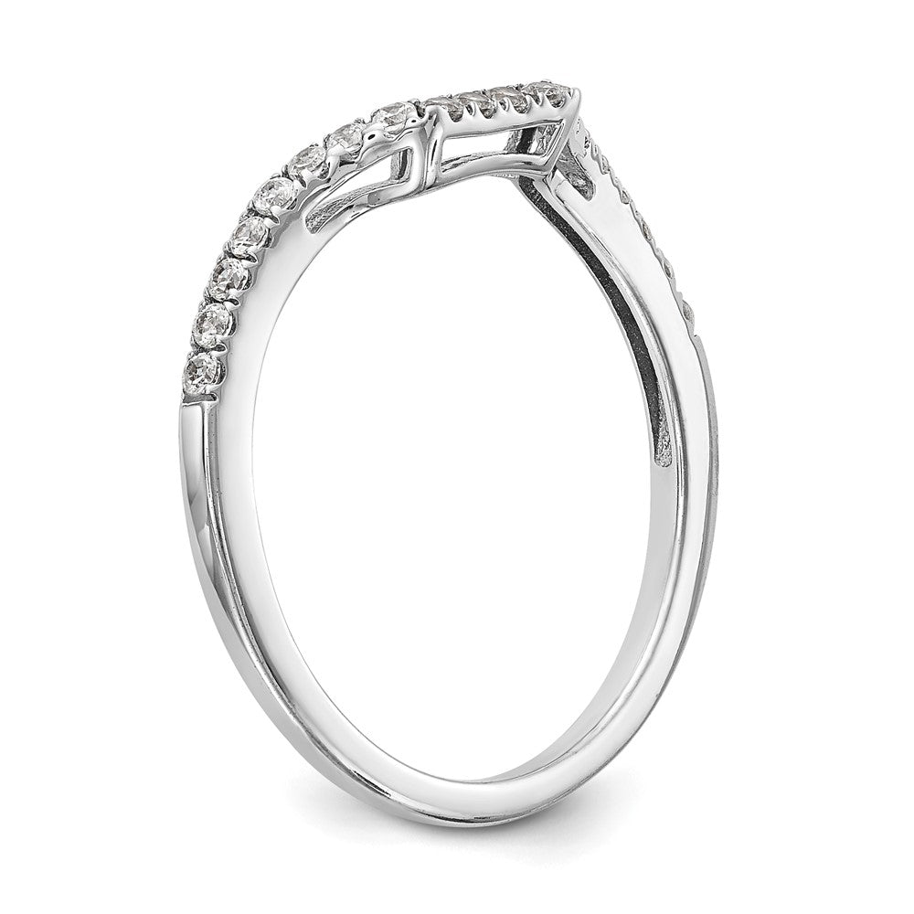 True Origin 14K White Gold 1/5 carat Lab Grown Diamond VS+ F+ Complete Wedding Band