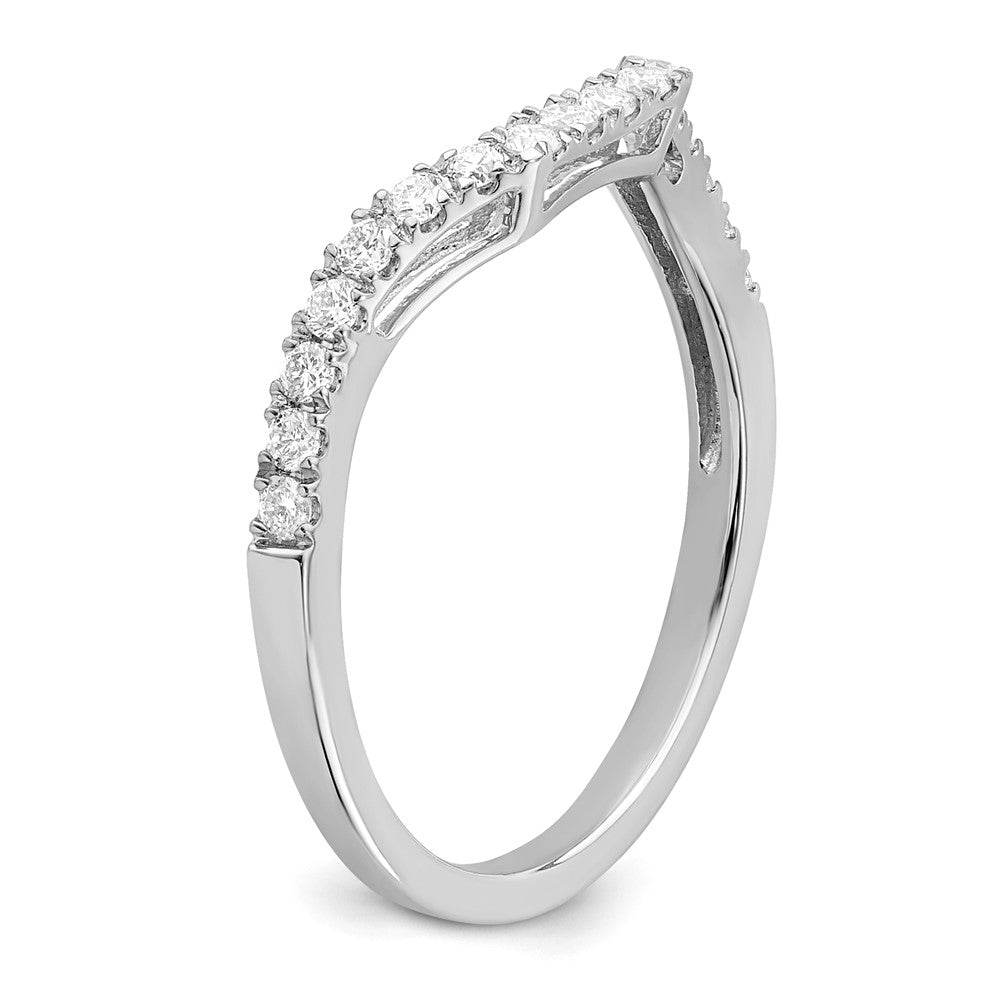 True Origin 14K White Gold 1/4 carat Lab Grown Diamond VS+ F+ Complete Wedding Band