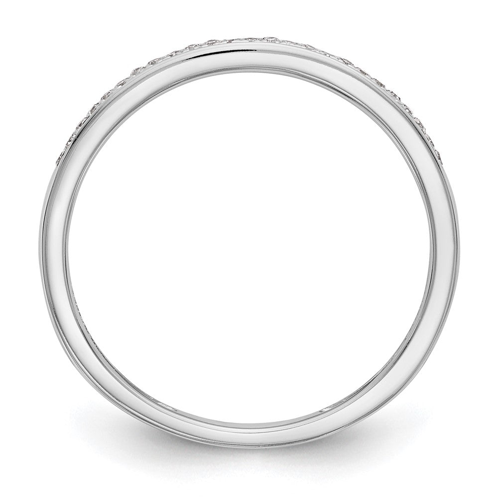 14k White Gold 1/6 carat Lab Grown Diamond VS/SI+ G+ Complete Set of Two Wedding Bands