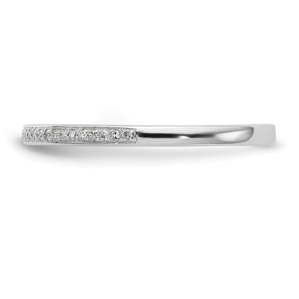 14k White Gold 1/6 carat Lab Grown Diamond VS/SI+ G+ Complete Set of Two Wedding Bands