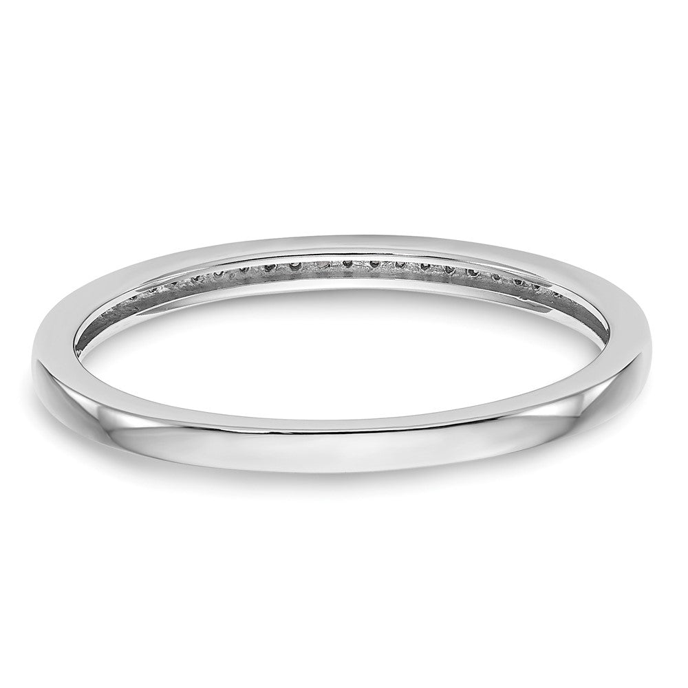 14k White Gold 1/6 carat Lab Grown Diamond VS/SI+ G+ Complete Set of Two Wedding Bands
