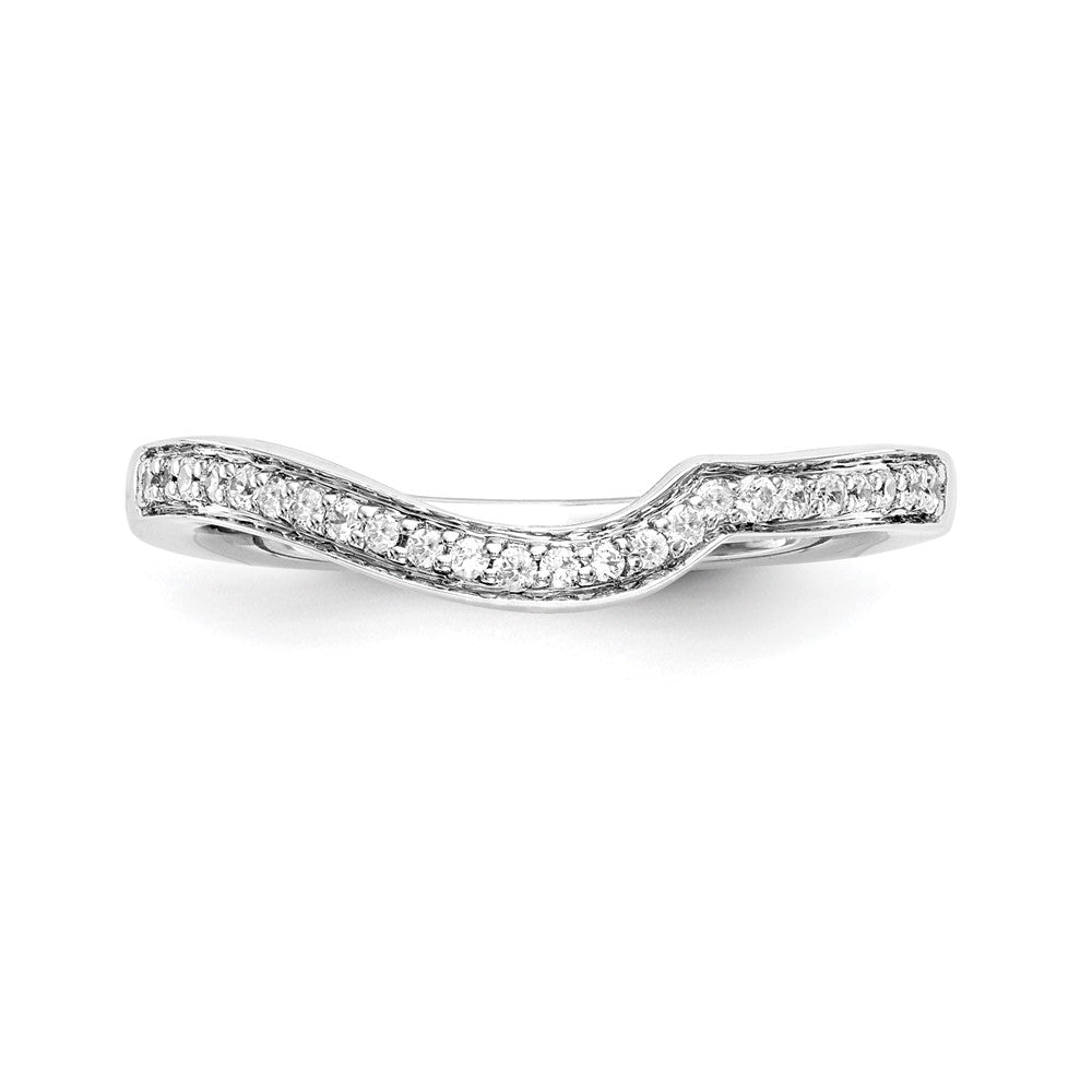 14k Two-Tone Rose and White Gold 1/8 carat Lab Grown Diamond VS/SI Complete Wedding Band