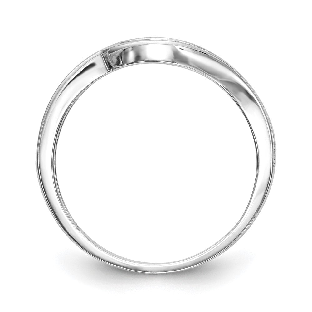 14k White Gold 1/5 carat Lab Grown Diamond VS/SI Complete Wedding Band