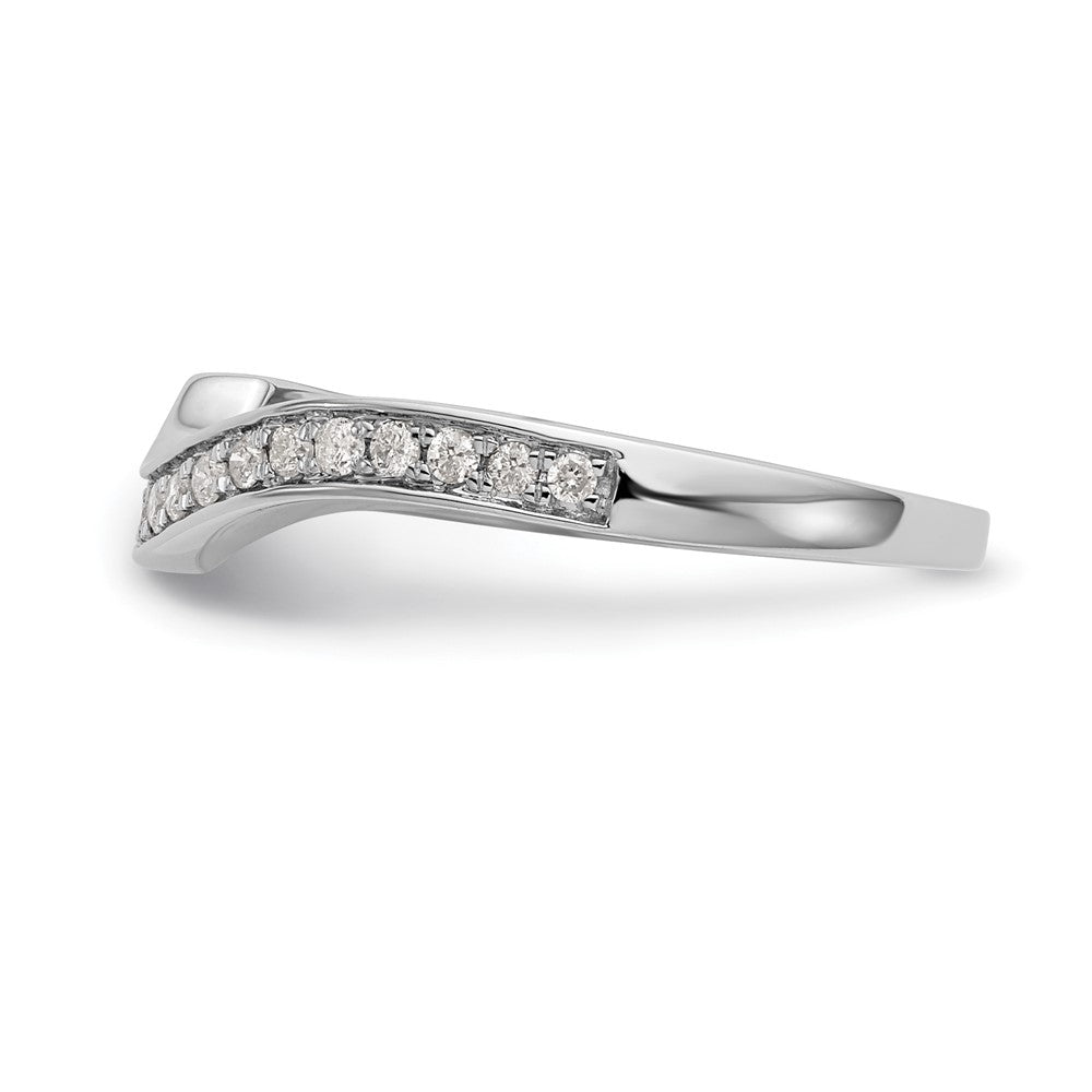 14k White Gold 1/5 carat Lab Grown Diamond VS/SI Complete Wedding Band